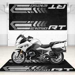 Design For R1250 RT Personalized Rug Motorcycle Floor Bottom Pit Mat, MotorBike R 1250RT Rider, Lover & Fanatic And For Man Woman Gift