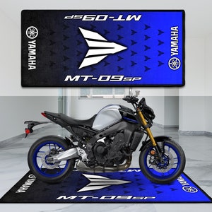 Yamaha MT-09SP Motorcycle Personalized Rug Accesorries Floor Bottom Pit Mat ,Sports MotorBike MT 09 Rider, Lover Fanatic  For Man Woman Gift