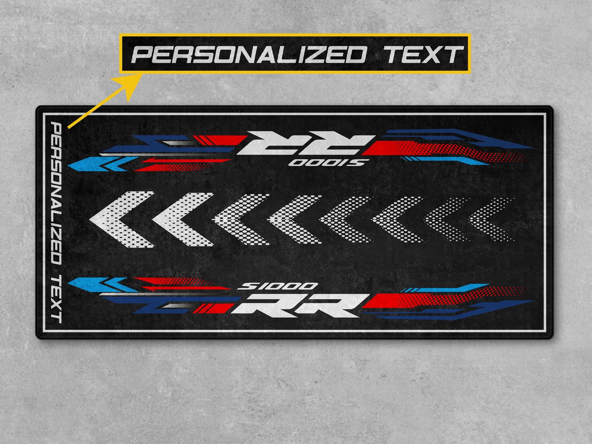 Design Garage Mat for S1000RR Personalized Motorcycle Pit Mat - Floor ...