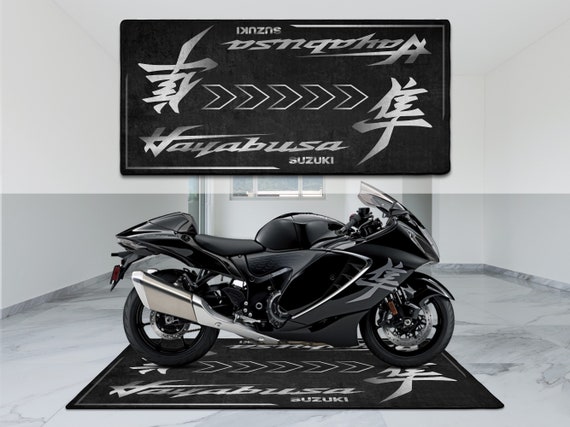 Suzuki Hayabusa Motorsport Personalized Rug Motorcycle Floor