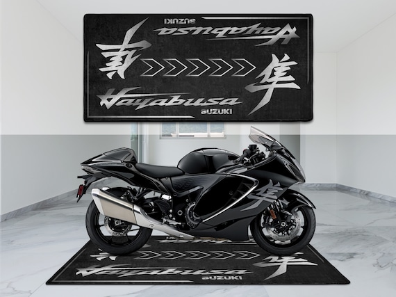 Suzuki Hayabusa Motorsport Personalized Rug Motorcycle Floor