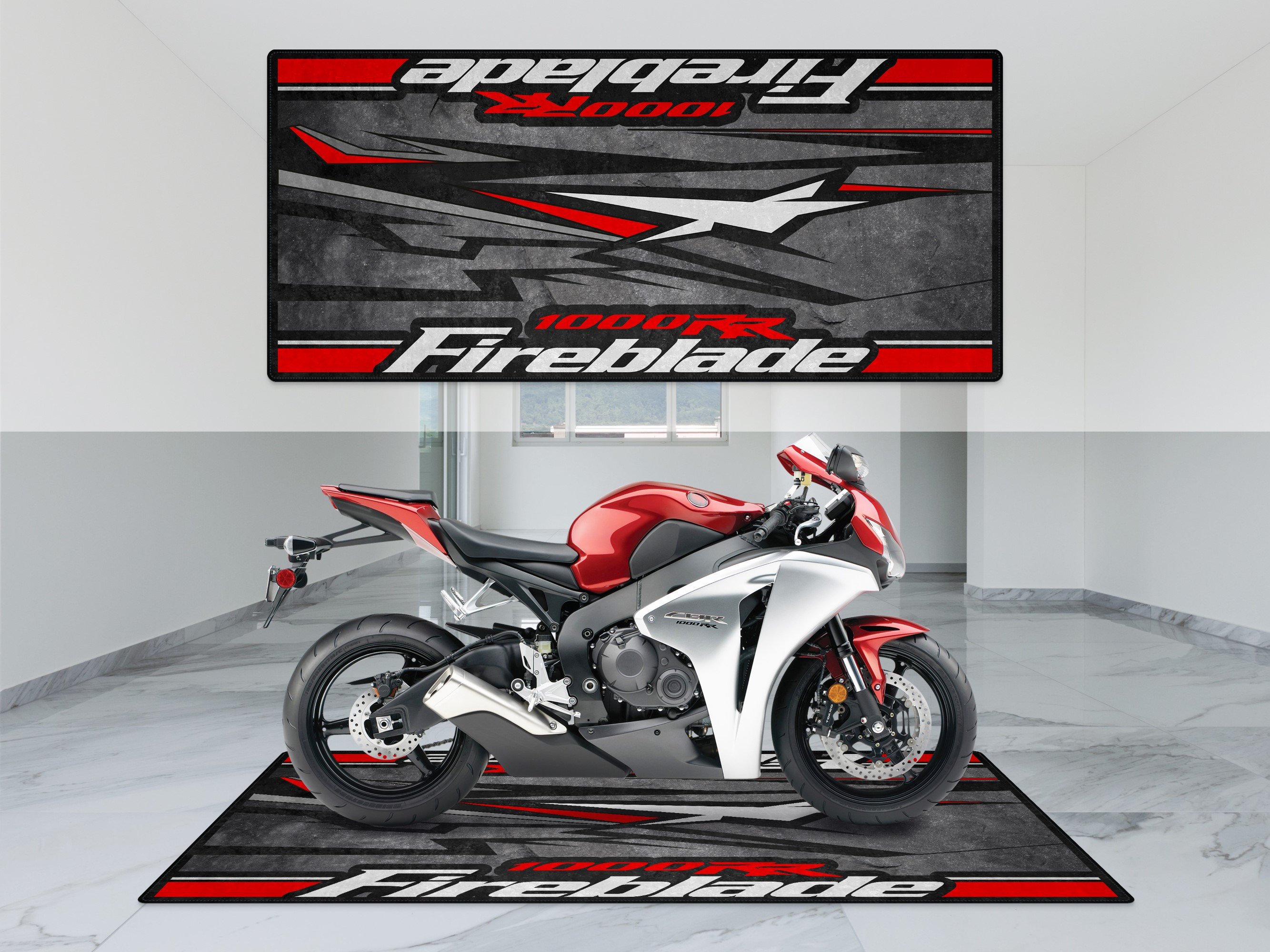 Alfombra personalizada para motocicleta, accesorios para parte inferior,  moto deportiva CBR 1000RR Rider, amante fanático hombre mujer regalo -   España