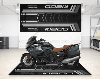 Ontwerp voor K1600 Adventure Pitmat motorfiets gepersonaliseerde vloerbodemmat, K 1600 motorfiets de Road King Rider en voor man vrouw cadeau