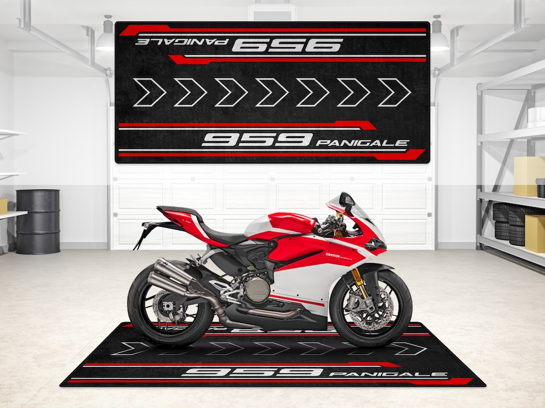 スノーマンセット Ducati 959 Panigale Personalized Rug Motorcycle Floor Bottom Pit