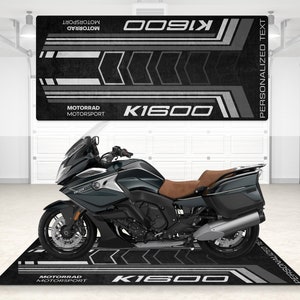 Design For K1600 Adventure Pitmat Motorcycle Personalized Floor Bottom Mat, K 1600 MotorBike The Road King Rider And For Man Woman Gift image 2