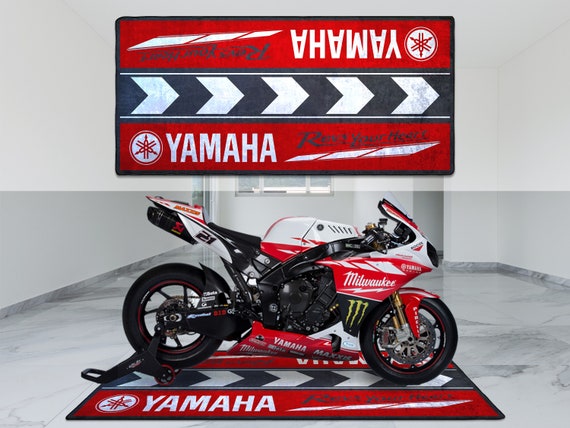 YAMAHA Motorrad personalisierte Teppich Boden Boden Box Matte, Sport  Motorrad R1 R6 R7 R25 Fahrer, Liebhaber Fanatiker für Mann Frau Geschenk -   Schweiz