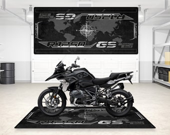 Ontwerp voor R1250GS Adventure pitmat motorfiets gepersonaliseerde bodemmat, BMW Motor Bike The Road King Rider en voor man vrouw cadeau