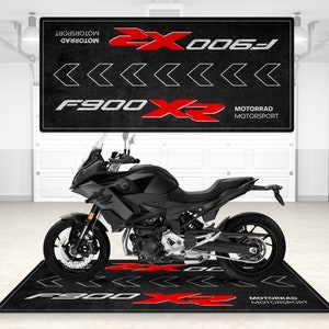 Design For F900 XR Pitmat Special Motorcycle Personalized Floor Bottom Mat, Bmw F900XR MotorBike The Road King Rider And For Man Woman Gift