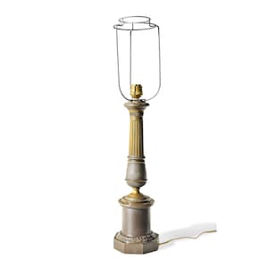Antique 19th Century Bronze Table Lamp – Neoclassical Decorative Lighting, Vintage Desk Lamp, Elegant Home Accent, Collectible Gift
