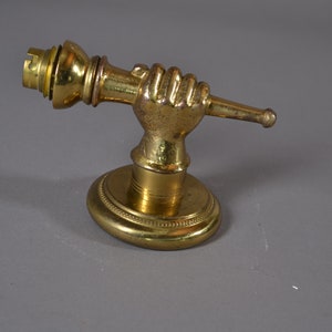 Andre Arbus bronzen wandkandelaar – jaren 1930 vuist met fakkel – art-decoverlichting – vintage Franse bronzen lamp – zeldzaam verzamelcadeau