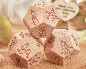 Custom Date Night Dice,Personalized Decision Dice,Game Dice,Couple Dice Games For Lovers,Romantic Role Playing Dice Party Dice,Gifts For Him