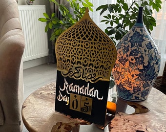 Ramadan Calendar Metal and Acrylic, Countdown to Eid Days of Ramadan, Ramadan Decoration, Ramadan Gifts, Ramadan Table Decor