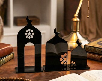 Ramadan Minaret Set Islamitische Woondecoratie Acryl Moskee Stand Ramadan Tafeldecoraties Moslim Thuis Accent