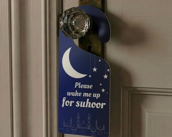Ramadan Deurbord Wake Me Up For Suhoor Deurhanger Kinderkamer Decor Islamitische geschenken