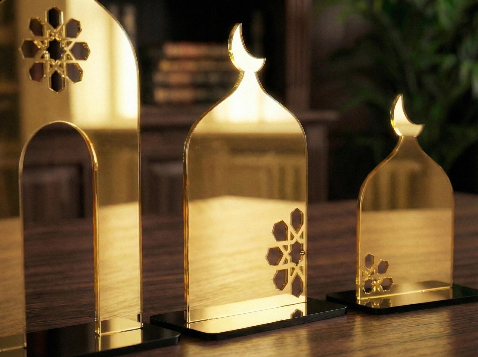 Ramadan Minaret Set Islamic Home Decor Acrylic Mosque Stand Ramadan ...
