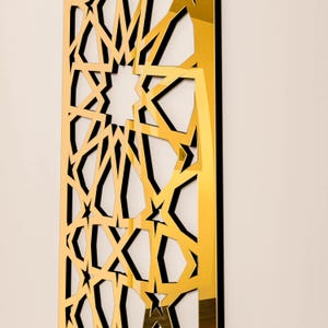 Wooden Mihrab Islamic Wall Art Mehraab for Muslim Prayer Room Ramadan Decoration Moroccan Decorative Panel Eid Gift image 5
