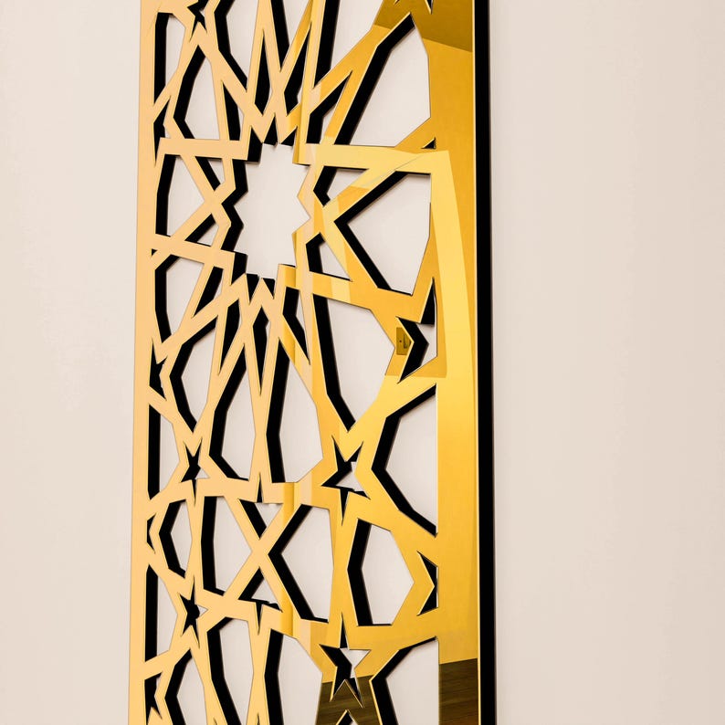 Wooden Mihrab Islamic Wall Art Mehraab for Muslim Prayer Room Ramadan Decoration Moroccan Decorative Panel Eid Gift image 5