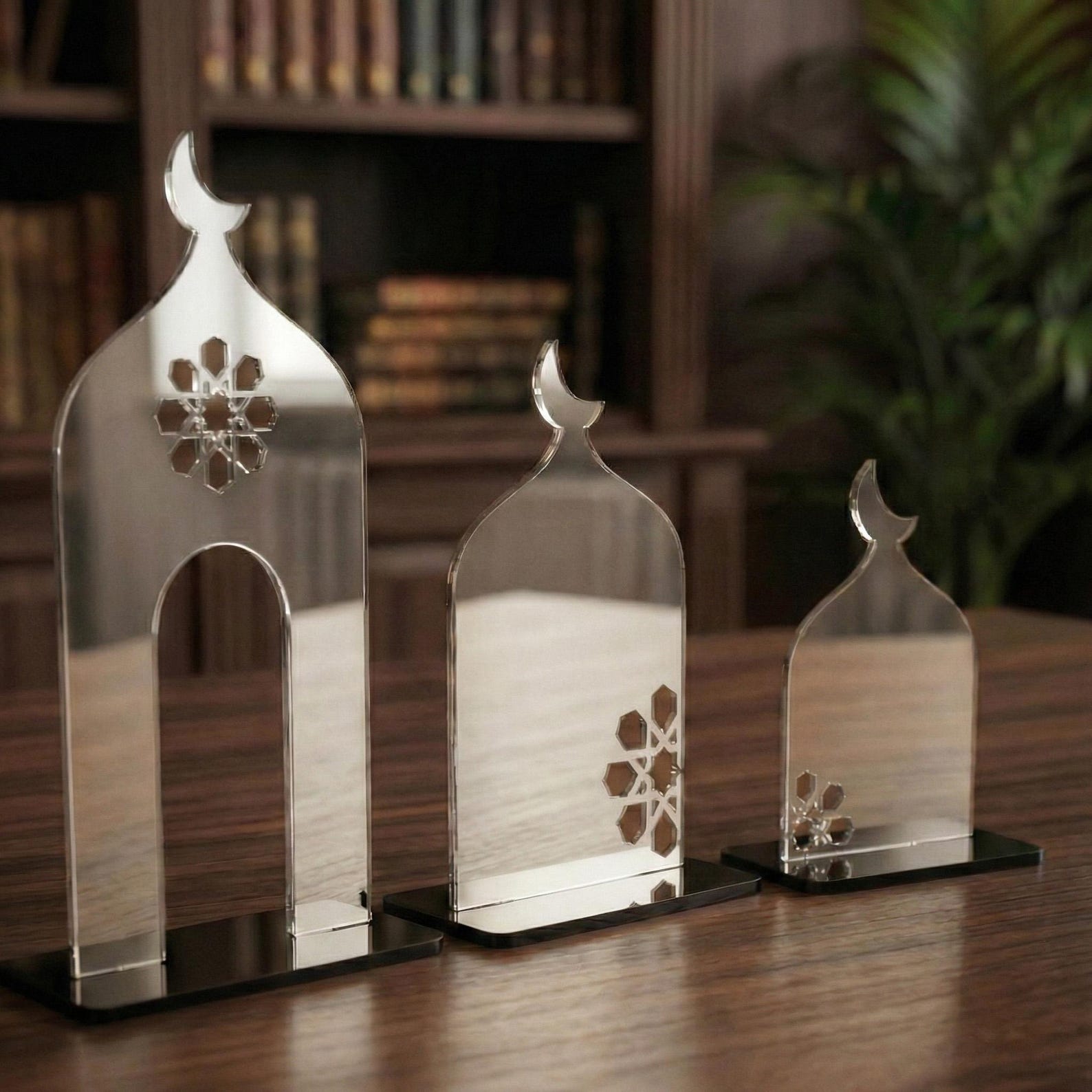 Ramadan Minaret Set Islamic Home Decor Acrylic Mosque Stand Ramadan ...