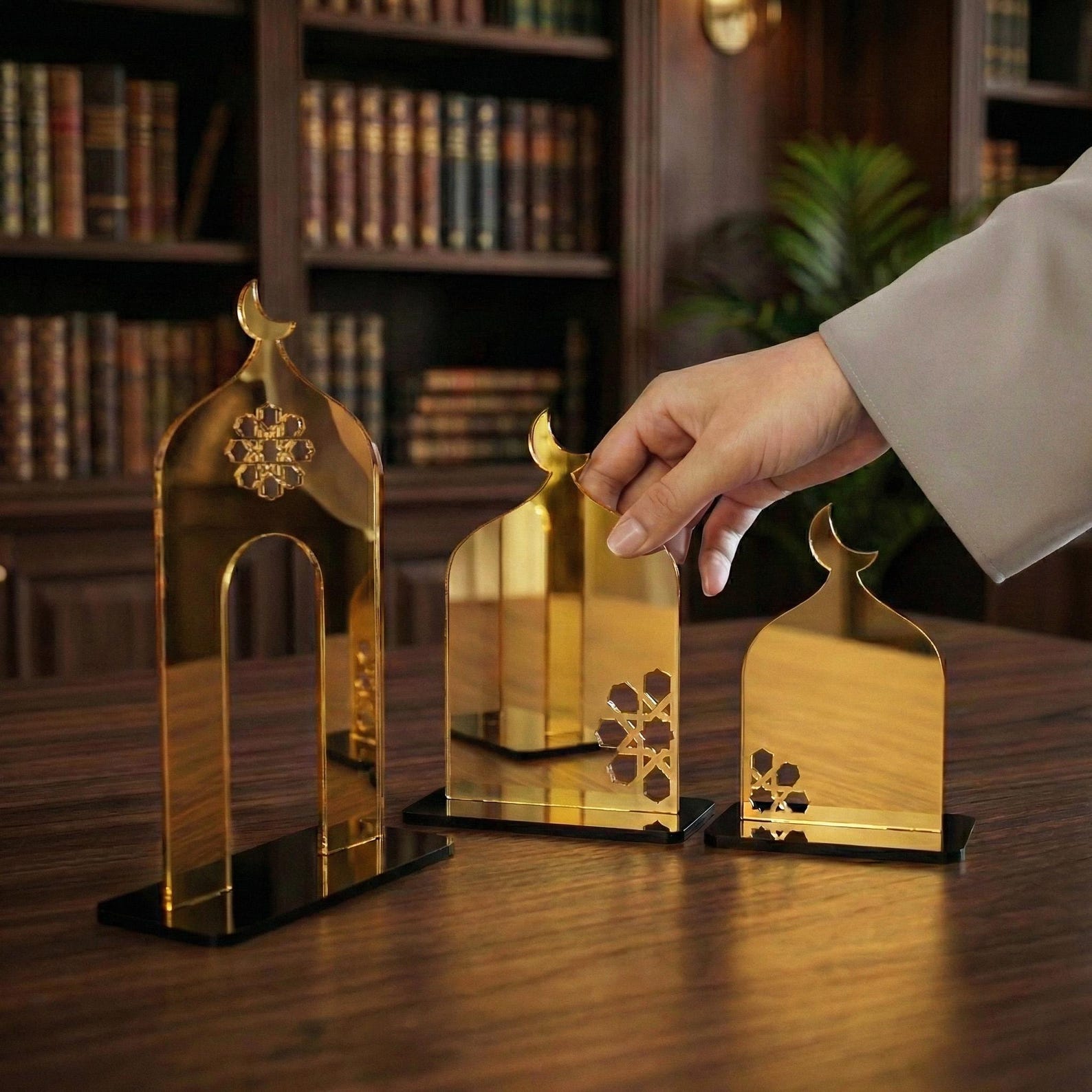 Ramadan Minaret Set Islamic Home Decor Acrylic Mosque Stand Ramadan ...