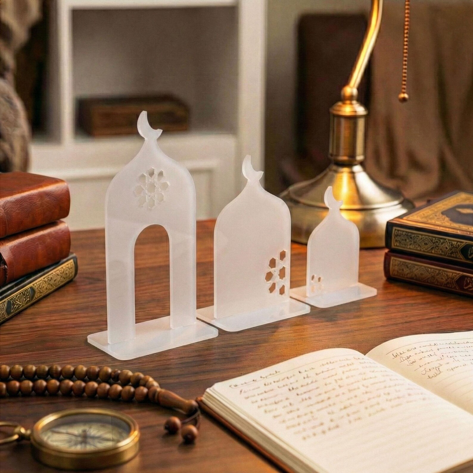 Ramadan Minaret Set Islamic Home Decor Acrylic Mosque Stand Ramadan ...