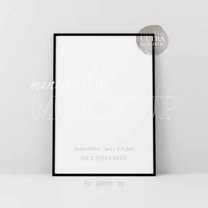Minimalist Frame Mockup, Vertical Black Frame Mockup A4, Vertical Frame Mockup, Poster Mockup, Frame Mockup for Print, Frame Mockup for Art