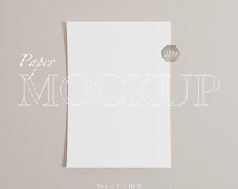 Minimale Poster Mockup Display, A4 Poster Mockup, Modernes Poster, Einfaches Kalender Mockup, Papier Karte Mockup, Zarte Style Prints Mockup PSD