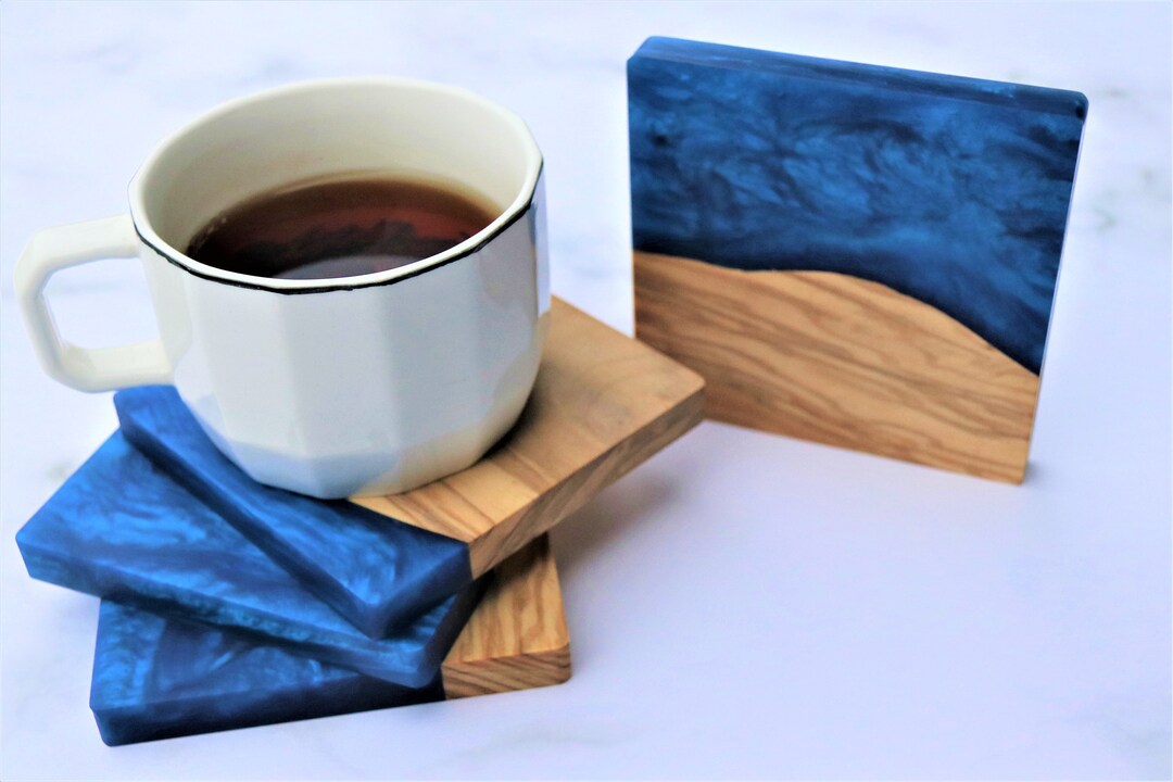 Epoxy Resin Coasters, Wood Coasters, Handmade Coaster, Handcrafted
