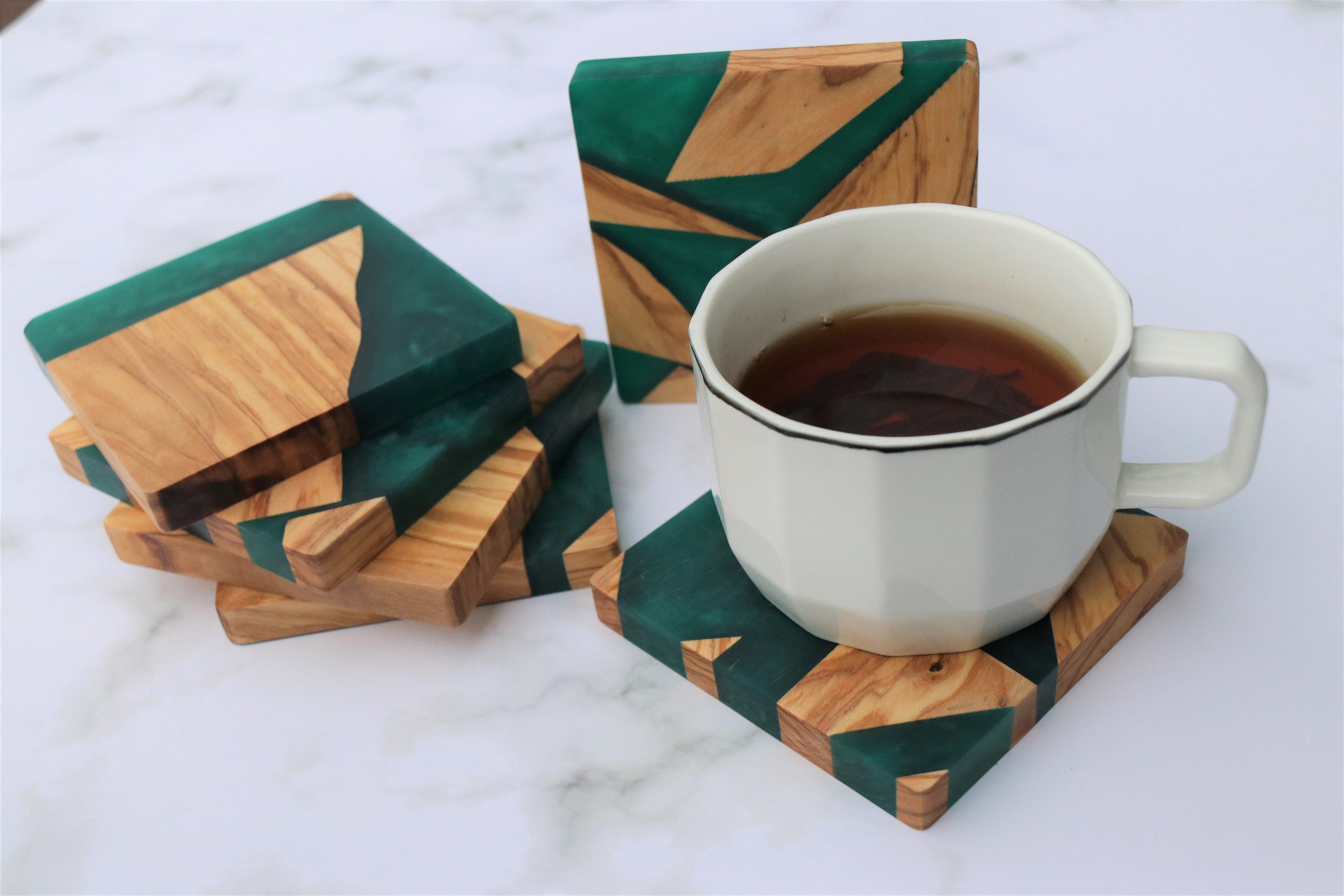 Epoxy Resin Coasters, Wood Coasters, Handmade Coaster, Handcrafted