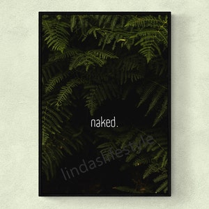 Naked. Bathroom poster - Digital Download