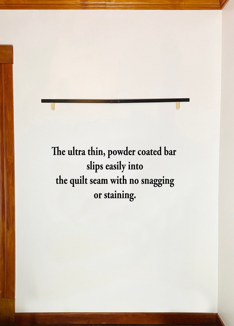 Invisible Quilt Hanger No Screws Wall Hugging Adjustable Etsy