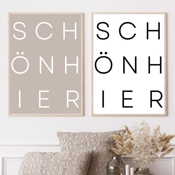 Poster Schön Hier Bild Zuhause Geschenk zum Einzug Bild Haus Bild Poster Familie Haus Poster Schön Hier Schönhier