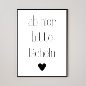 Lächeln poster