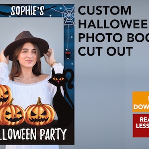 Halloween Party Prop Cutout Frame Halloween Haunted House Selfie Frame Halloween PhotoBooth Cutout Frame Halloween Selfie PhotoBooth Props