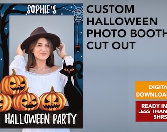 Halloween Party Prop Cutout Frame Halloween Haunted House Selfie Frame Halloween PhotoBooth Cutout Frame Halloween Selfie PhotoBooth Props
