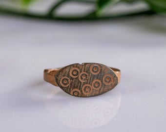 Anillo de bronce del período romano tardío a principios de la Edad Media - 'Fabia' (ca. 4º–7º siglo d. C.) – Eu 55 / Us 7.5