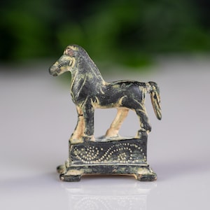 Roman Bronze Horse Figurine “Equus Martialis”  (1st C. BC – 2nd C. AD)