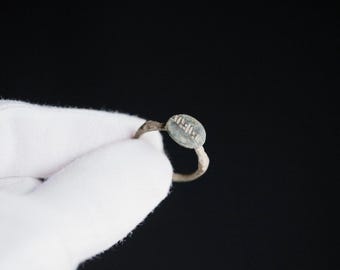 Ancient Roman Bronze Seal Ring - 'Lucius' (1St–4Th C. Ce) Eu 55 | Us 7.5