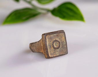 Late Roman Bronze Ring 'Tetricus' (3rd-4th c. AD) EU 45/US 3.5