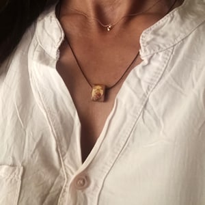 Handmade Wooden Icon Pendant Necklace: Orthodox Religious Gift