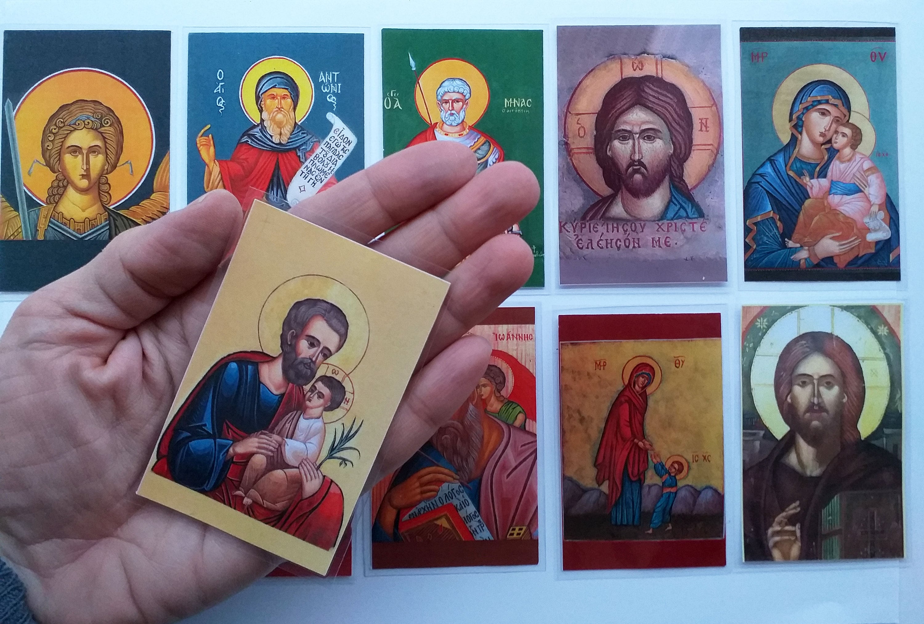 Orthodox Card Custom Laminated Orthodox Christian Memorial Card: Pocket Saint Card - Etsy