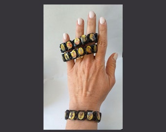 Personalized Orthodox Saint Bracelet: Religious Wooden Bead Stretch Prayer Beads