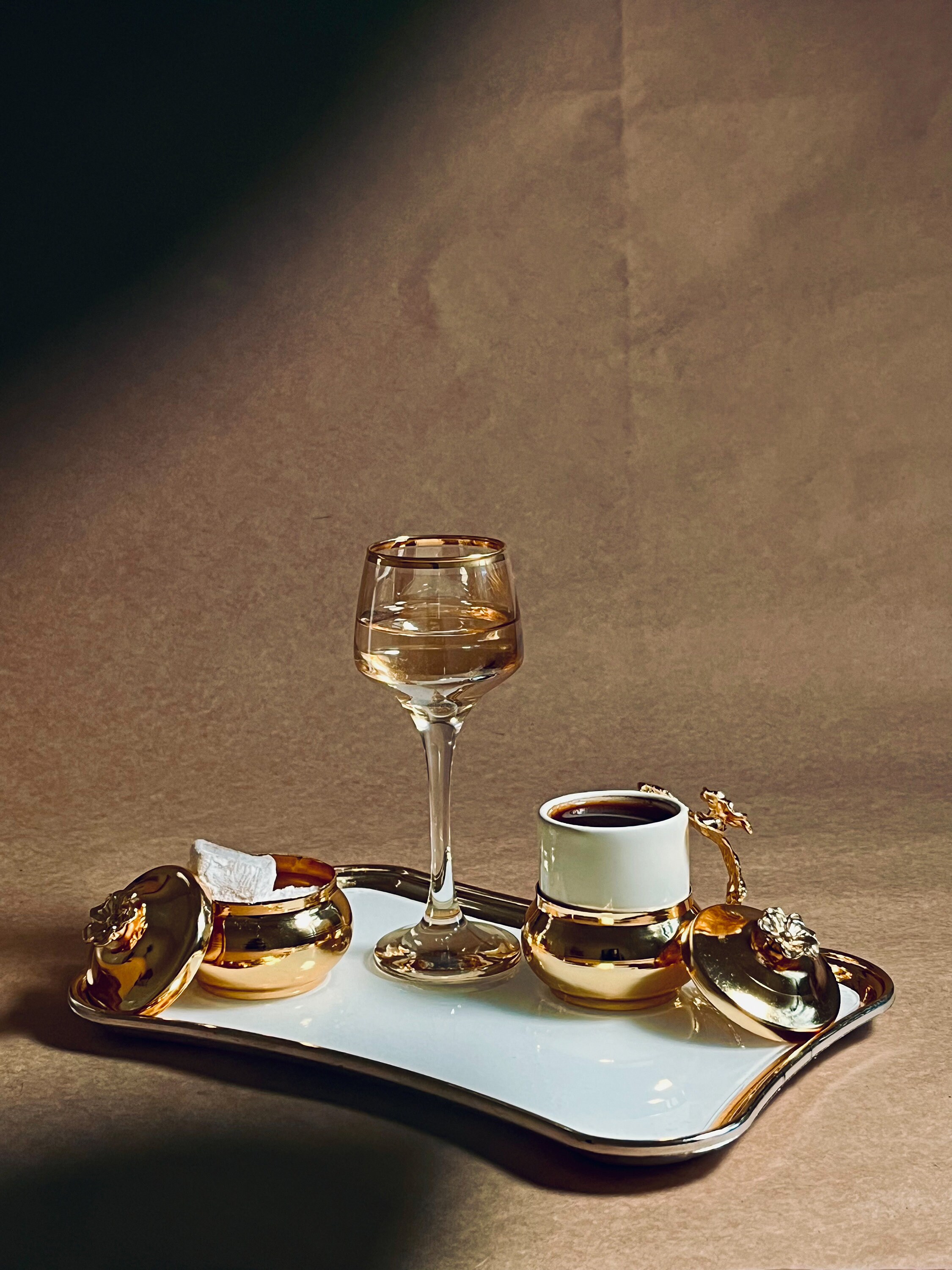 Turkish Coffee Set, Wine Set, Turkish Coffee Cup, Wine Glass, Snack ...