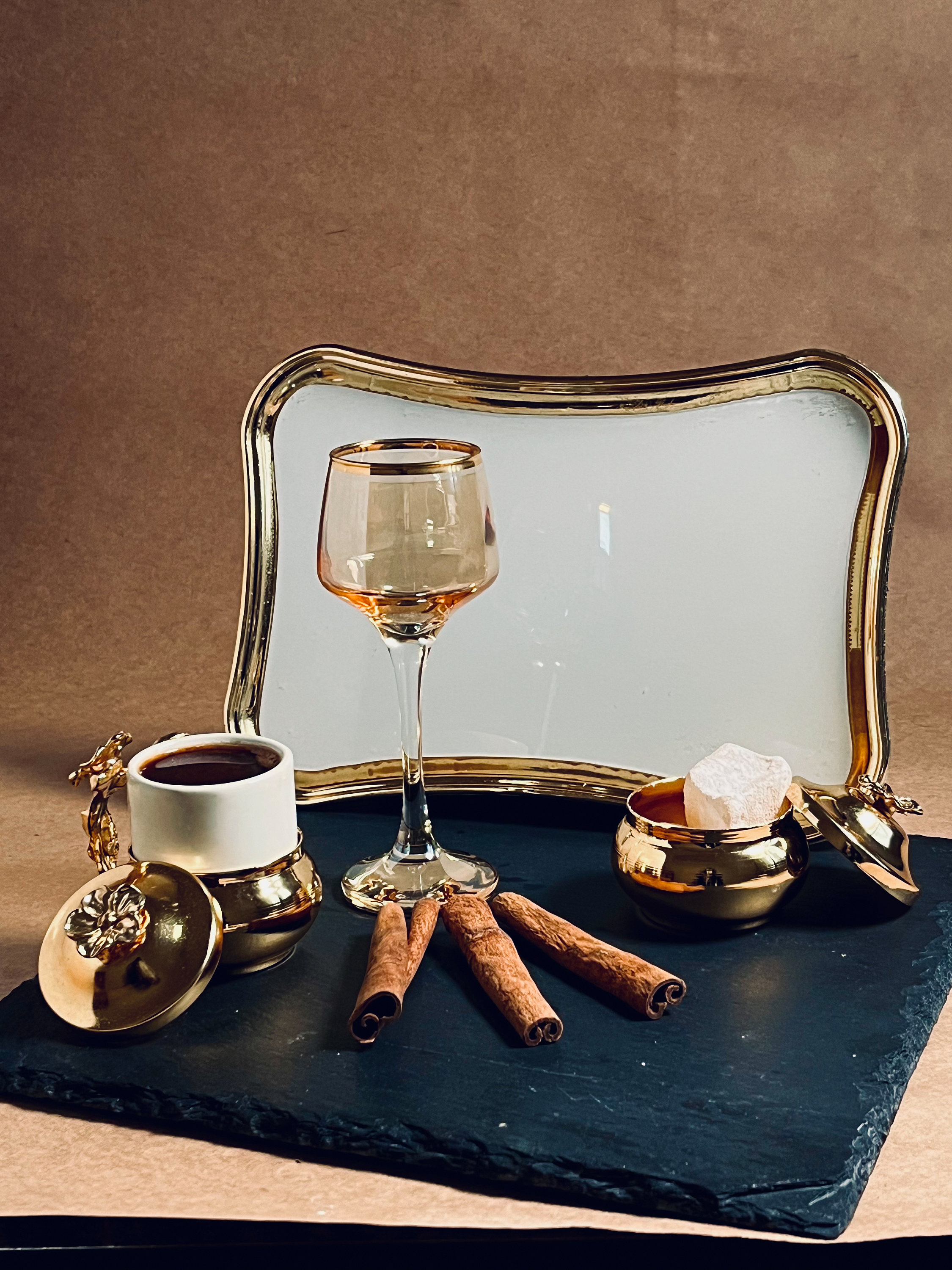 Turkish Coffee Set, Wine Set, Turkish Coffee Cup, Wine Glass, Snack ...