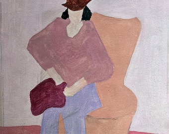 Milton Avery Signed Vintage Painting Modernist Abstract Art