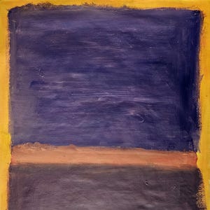 Mark R0thko Signed Vintage Painting American Abstract Expressionism Color Field Art