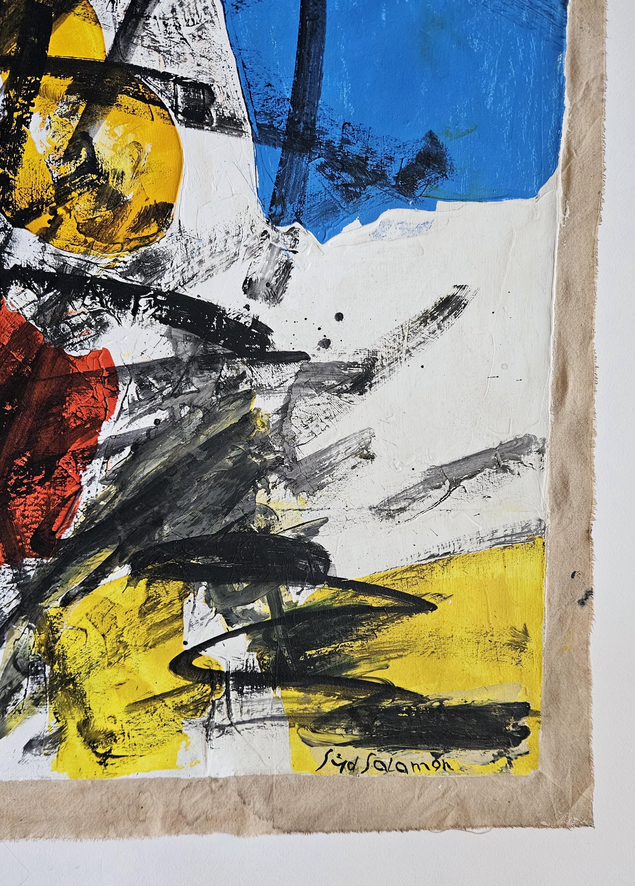 Syd Solomon Signed Vintage Painting American Abstract Expressionism Art ...