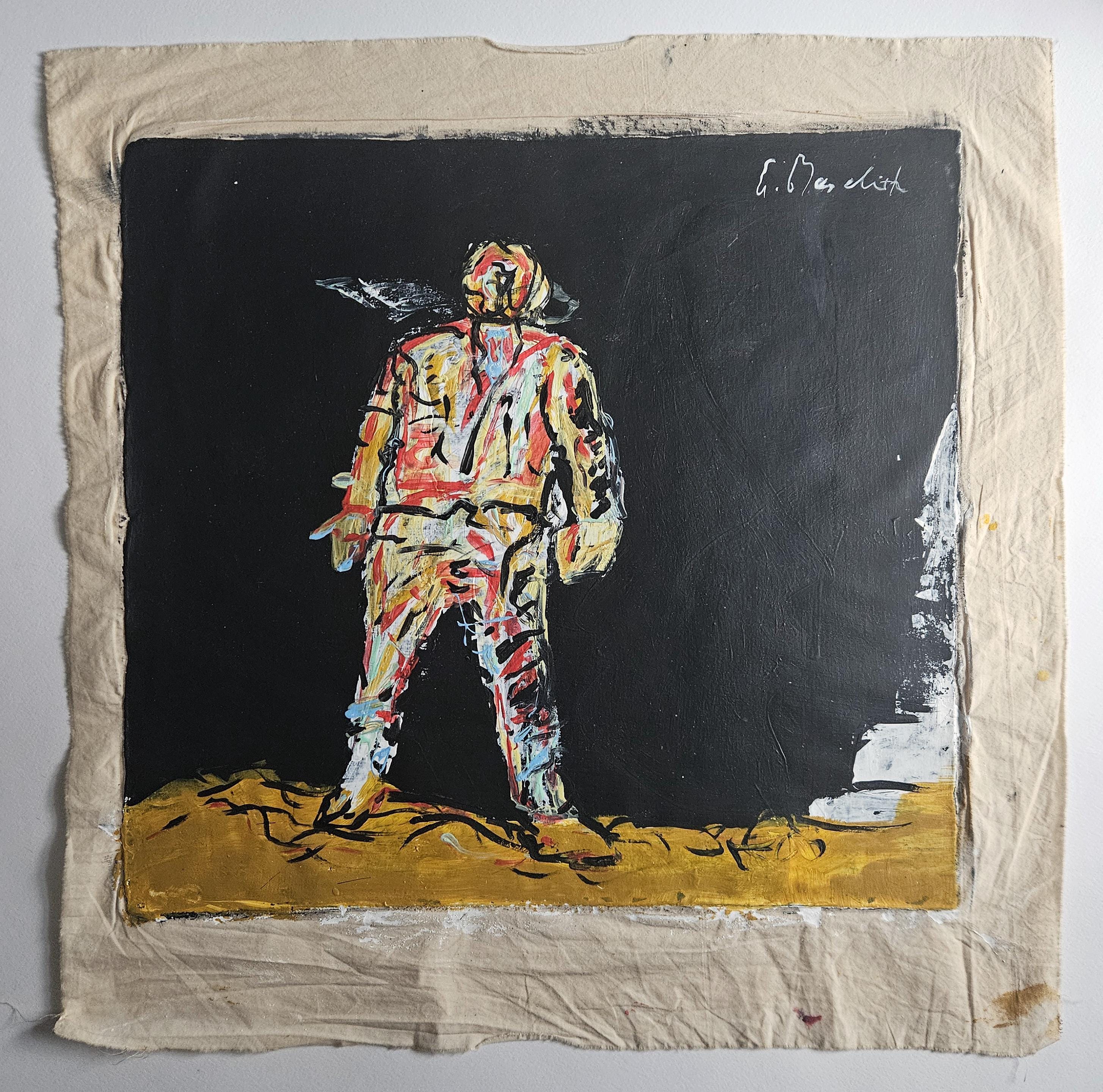 ジョージ・バゼリッツ サイン入り ヴィンテージ 油絵 抽象画 ドイツ