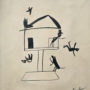 ハンス・ホフマン サイン入り ヴィンテージ 油絵 抽象表現主義 ドイツ