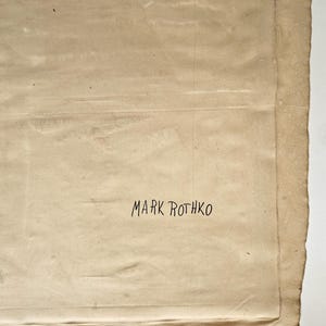Mike Rothko Signature Mark R0thko Signed Vintage Painting American Abstract Expressionism Art ...