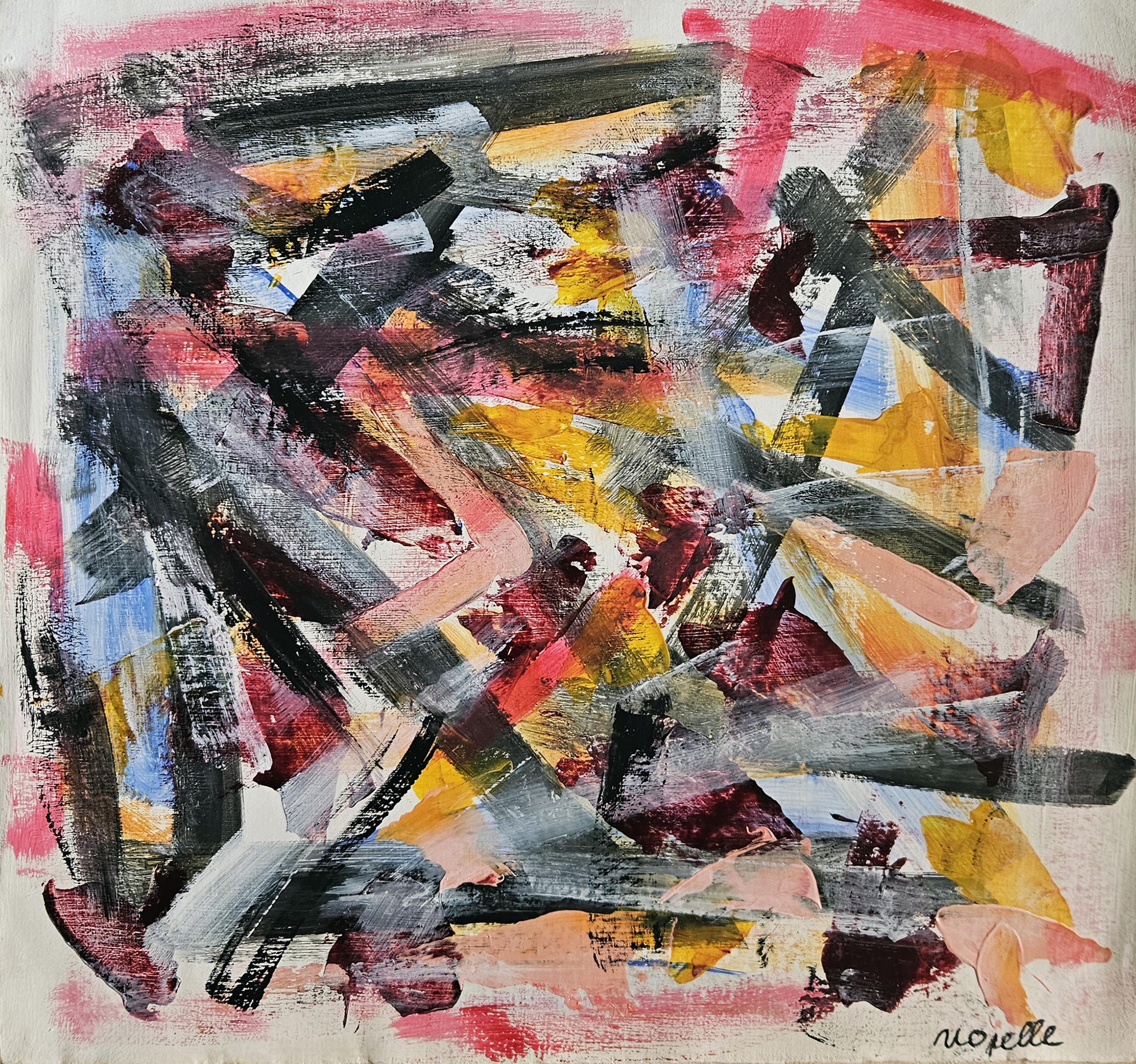 ジャン＝ポール・リオペル サイン入りヴィンテージ油絵 カナダ抽象表現